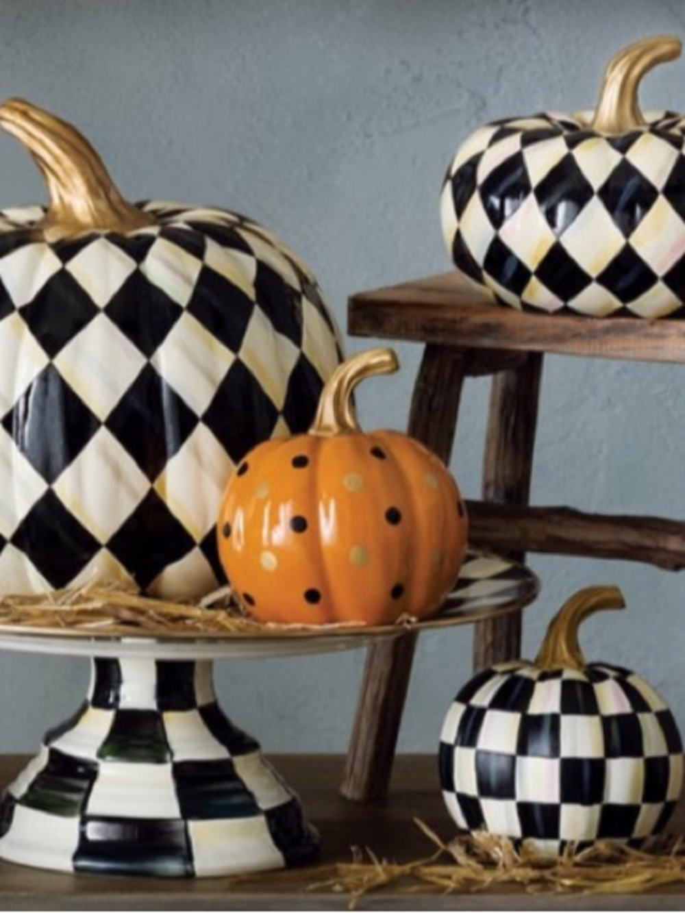 Mackenzie-Childs Dotty Pumpkin Orange. New in Box. - Picture 2 of 3
